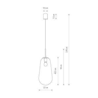 Подвесной светильник Nowodvorski Pear L Transparent/Brass 8671